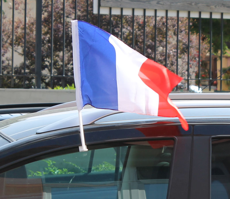 Drapeau France pour voiture - Aux 1001 fêtes