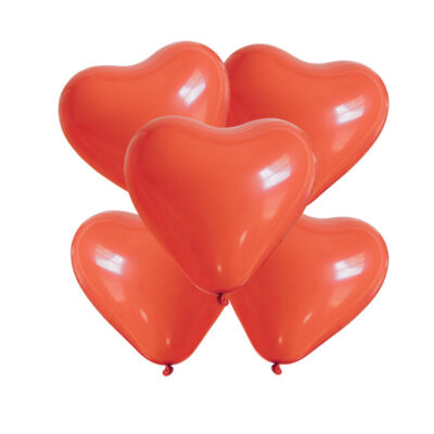 50 ballons-petit-coeur-rouge-10-26-cm