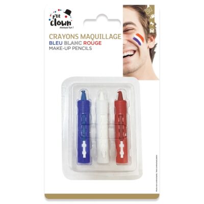 3 crayons tricolores 3 crayons tricolores